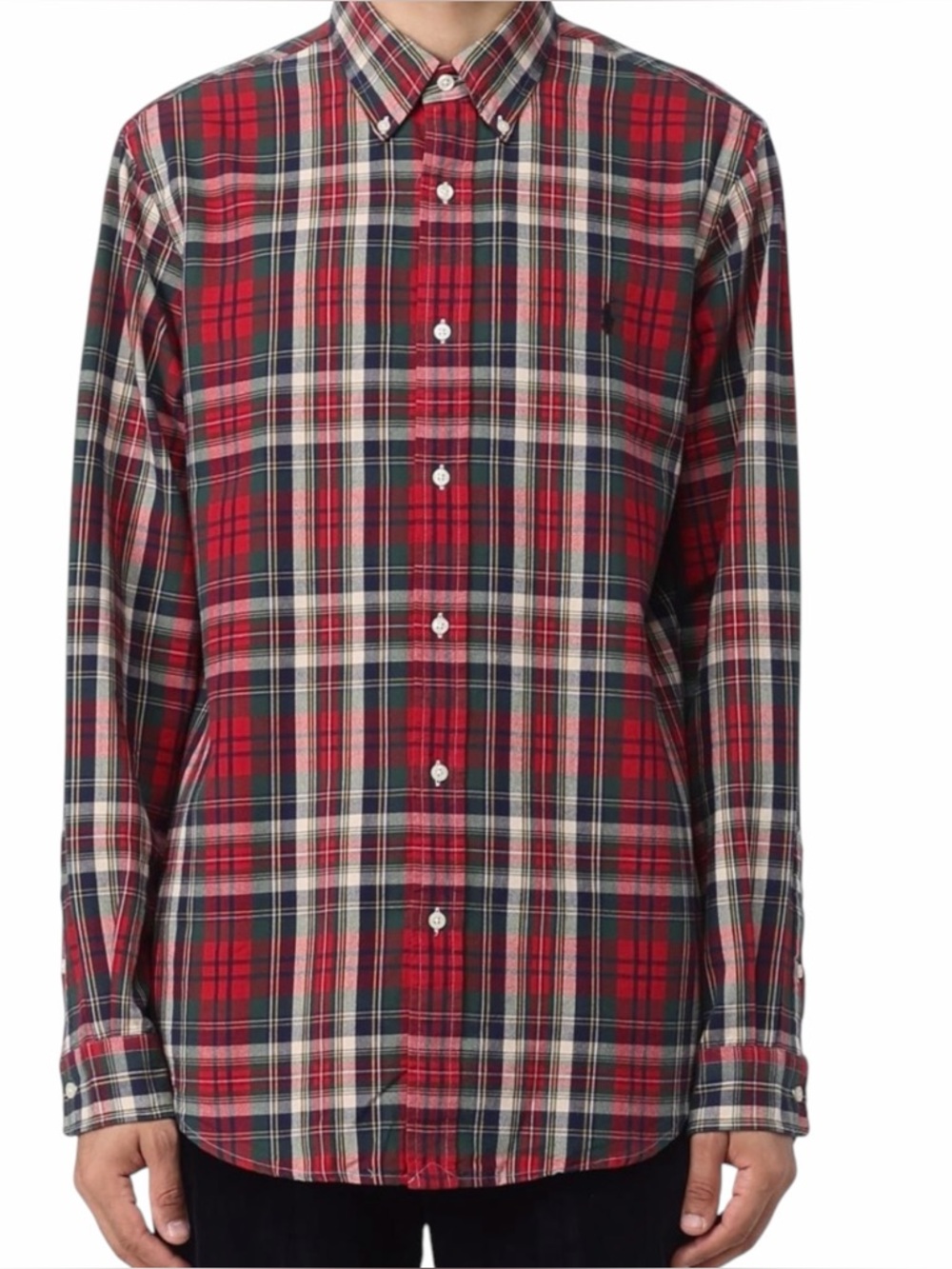 Polo Ralph Lauren Red Tartan Plaid Long Sleeve Button Down Shirt size XL